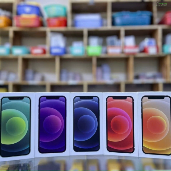 Hộp đựng điện thoại iphone 12 có 6 màu chất liệu giấy in 3D cao cấp