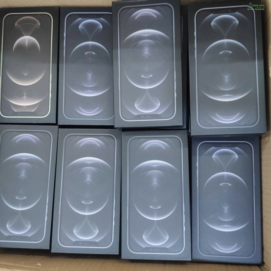 Hộp đựng điện thoại  iphone 12 pro max có 4 màu tặng kèm tem dung lượng dán mặt lưng hộp